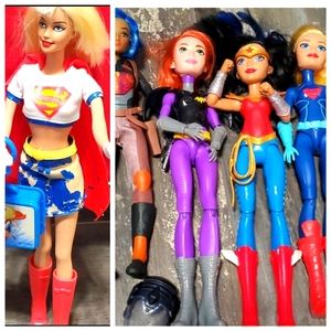 BARBIE / superheroes bundle of 5